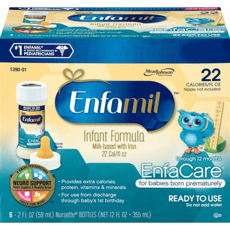 Enfamil Enfacare Ready To Use Infant Formula 6 2 Fl Oz Nursette