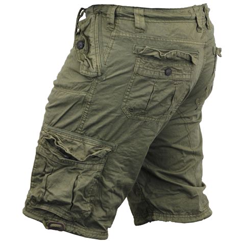 Mens Camo Shorts Brave Soul Combat Cargo Military Army Seven Series