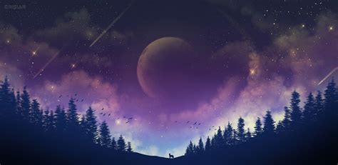 Moon Fox Galaxy 4k Hd Artist 4k Wallpapers Images Backgrounds