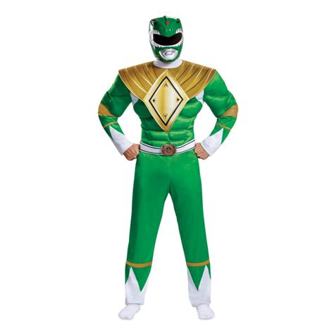 Halloweeen Club Costume Superstore Green Ranger Classic Muscle Adult