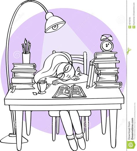Clipart Woman Sleeping At Desk Clipground