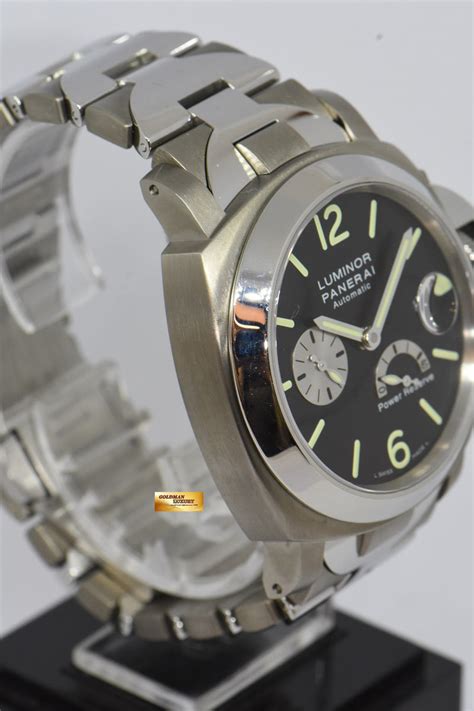 Sold Panerai Luminor Power Reserve 44mm Titanium Steel Bracelet Au