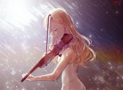 Anime Girl Playing Violin