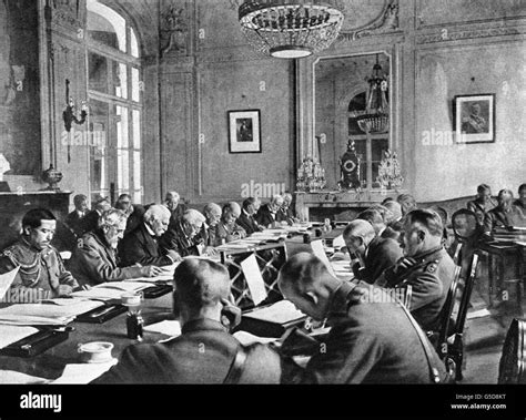 La Primera Guerra Mundial El Tratado De Versalles 1919 Fotografía De
