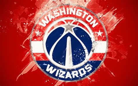 Washington Wizards 4k Grunge Art Logo American Houston Rockets