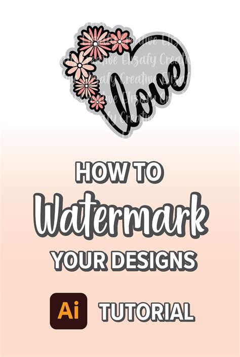 How To Make A Watermark For Your Designs Illustrator Cc Tutorial