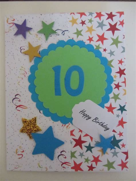 10th Birthday Card Boy Whole Duration Webcast Pictures