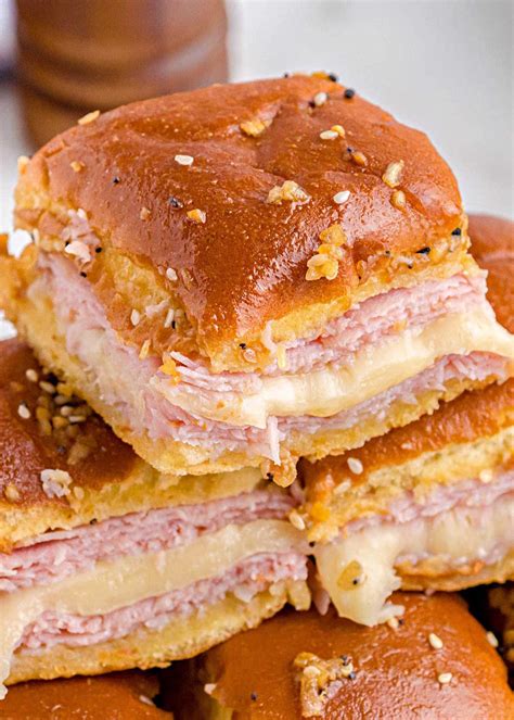 Hot Ham And Cheese Sliders Recipe Mom On Timeout