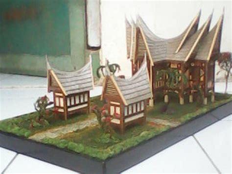 Miniatur Rumah Adat Dari Stik Ruang Ilmu