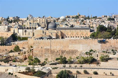 Jerusalem Wall And Al Aqsa Mosque Also Known As Al Aqsa Editorial Photography Image Of