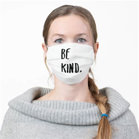 Be Kind Kindness Typography Art Adult Cloth Face Mask