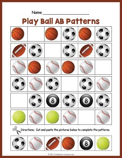 Pin on Pattern Worksheets