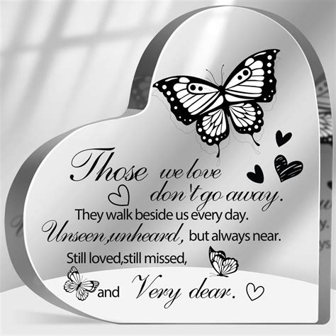 Those We Love Don't Go Away Sign,Loss of Loved One Sympathy Gift
