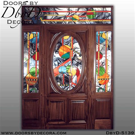 Contemporary Stained Glass Front Doors Glass Designs
