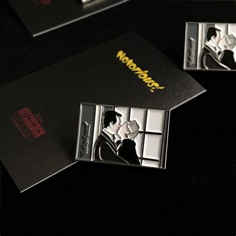 Movie Enamel Pin Alfred Hitchcock Notorious Art House Designed By Cinepin House 영화 금속