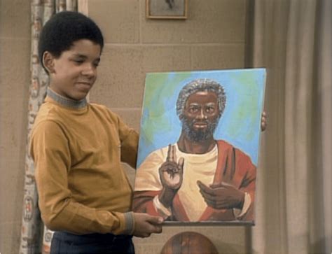 Michael Evans Holds Jjs Painting Of Black Jesus Screenshot Captured