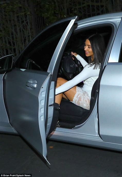 Kim Kardashian Struts Along The Sidewalk In Her Underwear Daily Mail