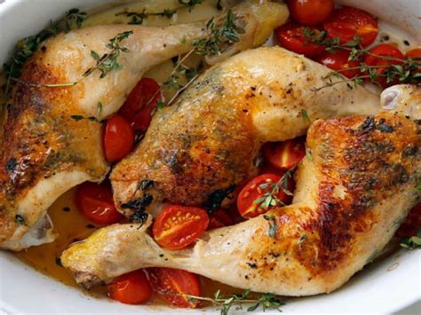 Cuisses de poulet rôties au four découvrez les recettes de cuisine de