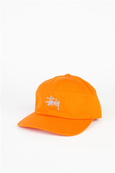Stüssy Baseball Cap With Logo In Orange Schwittenberg