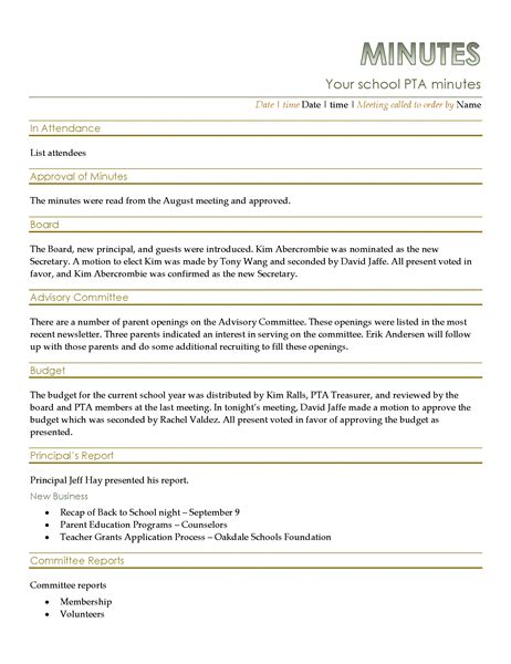 Free medicine and health worksheets. PTA meeting minutes | Pta meeting, Board meeting, Templates