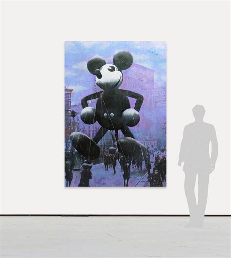 Bruce Helander Macys Mickey Mouse Purple Blue Black Contemporary