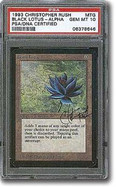 Last but not least, the absolute most expensive magic the gathering card out there is black lotus. Most Expensive Magic: The Gathering Card