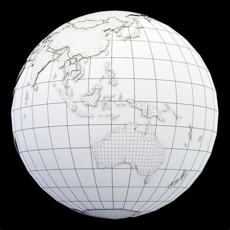 3ds Max Globe Political Maps Earth