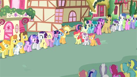 Image Crowd Staring At Cmc S03e04png My Little Pony Friendship Is