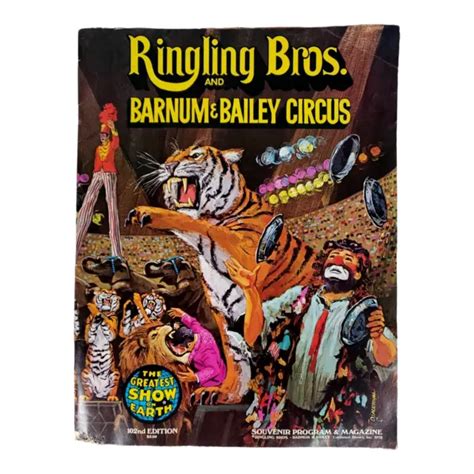 Ringling Bros And Barnum Bailey Circus Program Color Postcards