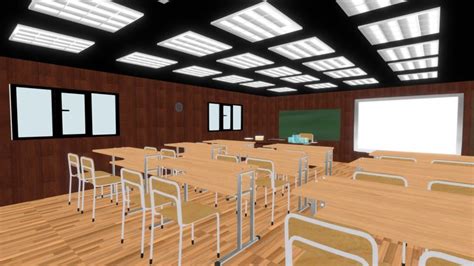 classroom 3d models sketchfab