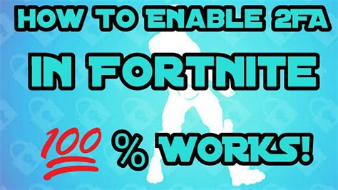 How To Enable 2fa Fortnite Updated Youtube