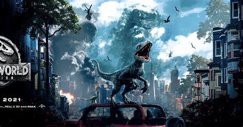 Jurassic World Dominion Banner Y Teaser Poster Blue
