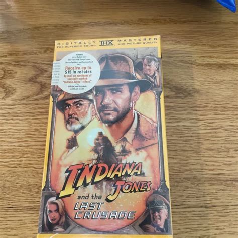 Indiana Jones And The Last Crusade Vhs W Paramount Watermark Sealed Picclick