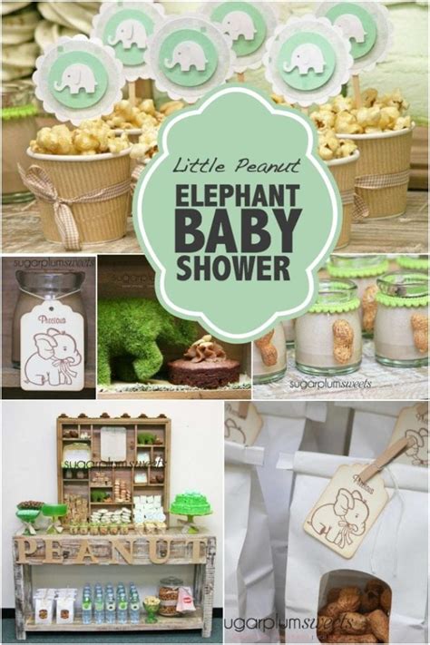 Looking for decoration ideas, games and activities and food presentation ideas. Little Peanut Elephant Baby Shower | Spaceships and Laser ...
