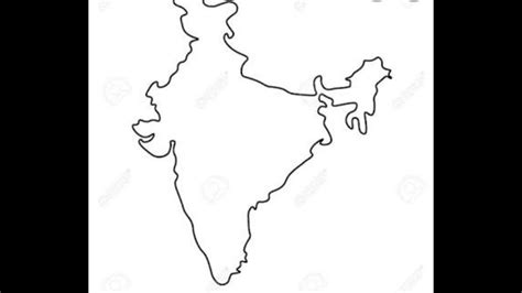 How To Draw India Map Very Easily भारत का नक्शा बनाएं आसानी से Youtube