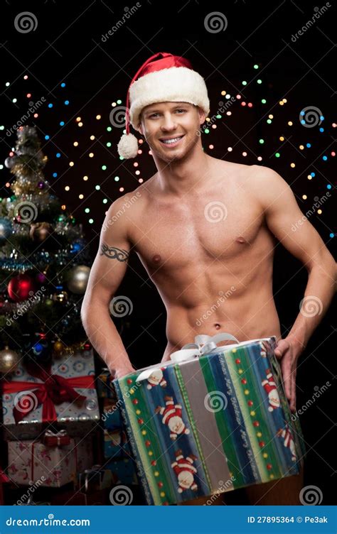 Christmas Man Stock Photo Image Of Caucasian Smile