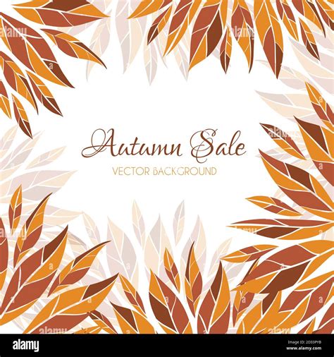 Autumn Sale Vector Flyer Stock Vector Image And Art Alamy