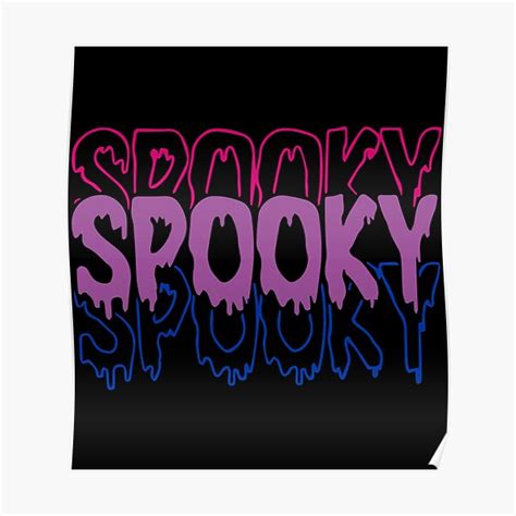 Bisexual Halloween Spooky Poster For Sale By Koenluipaard Redbubble