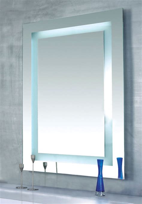 Plaza Dimmable Lighted Mirror By Edge Lighting Contemporary