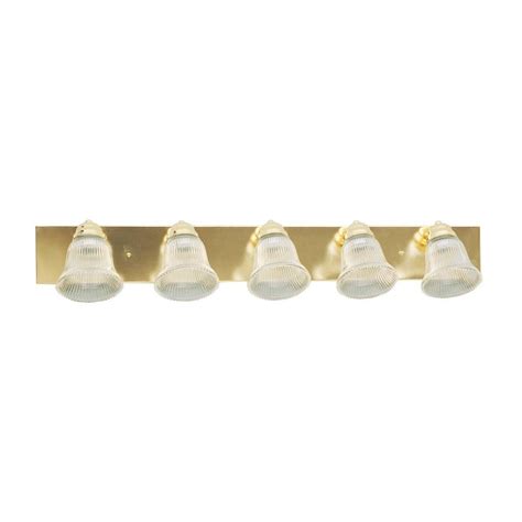 5 Light Polished Brass Bathroom Fixture Free Shipping On Orders Over