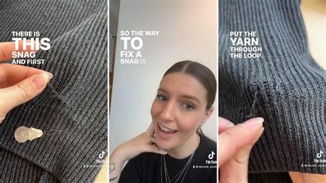 How do you fix snags in your clothes? Try this hack