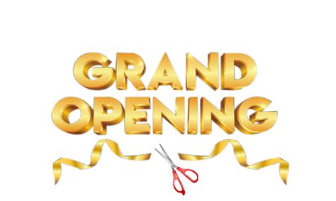 Grand Opening 3d Text Png
