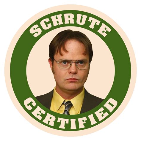 The Office Dwight Schrute Certified Funny Sticker Ebay