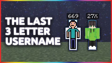 What Are The Last Remaining Three Character Usernames In Minecraft