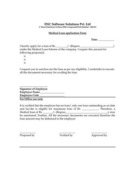 Personal Loan Application Form In Word And Pdf Formats