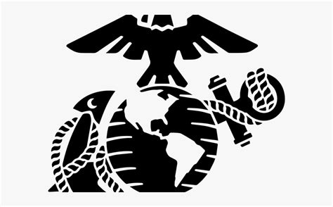 Silhouette Marine Corps Emblem Free Transparent Clipart Clipartkey