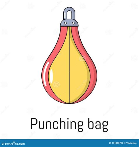 Punching Bag Icon Cartoon Style Stock Vector Illustration Of