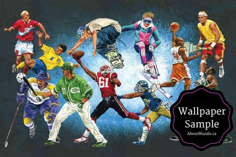 Sports Unlimited Wallpaper Sample For Kids Walls About Murals By
