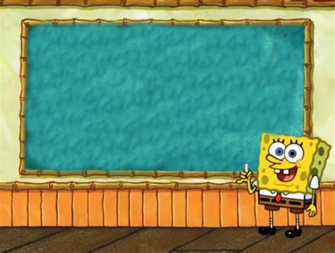 Spongebob Chalkboard Blank Template Imgflip