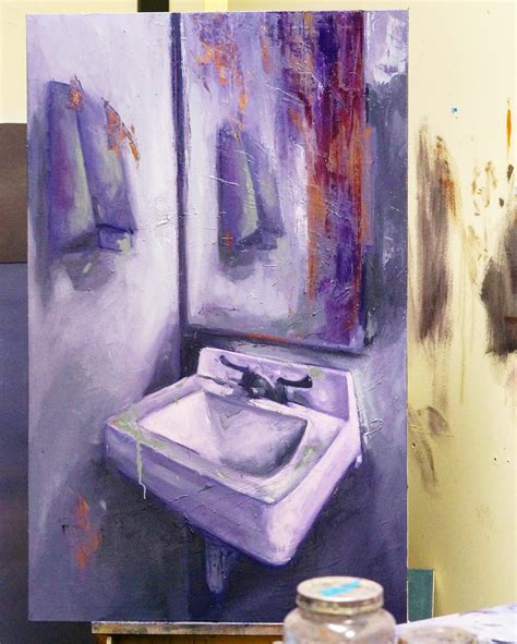 Some Bathroom Painting I Did 24 X 48 Roilpainting
